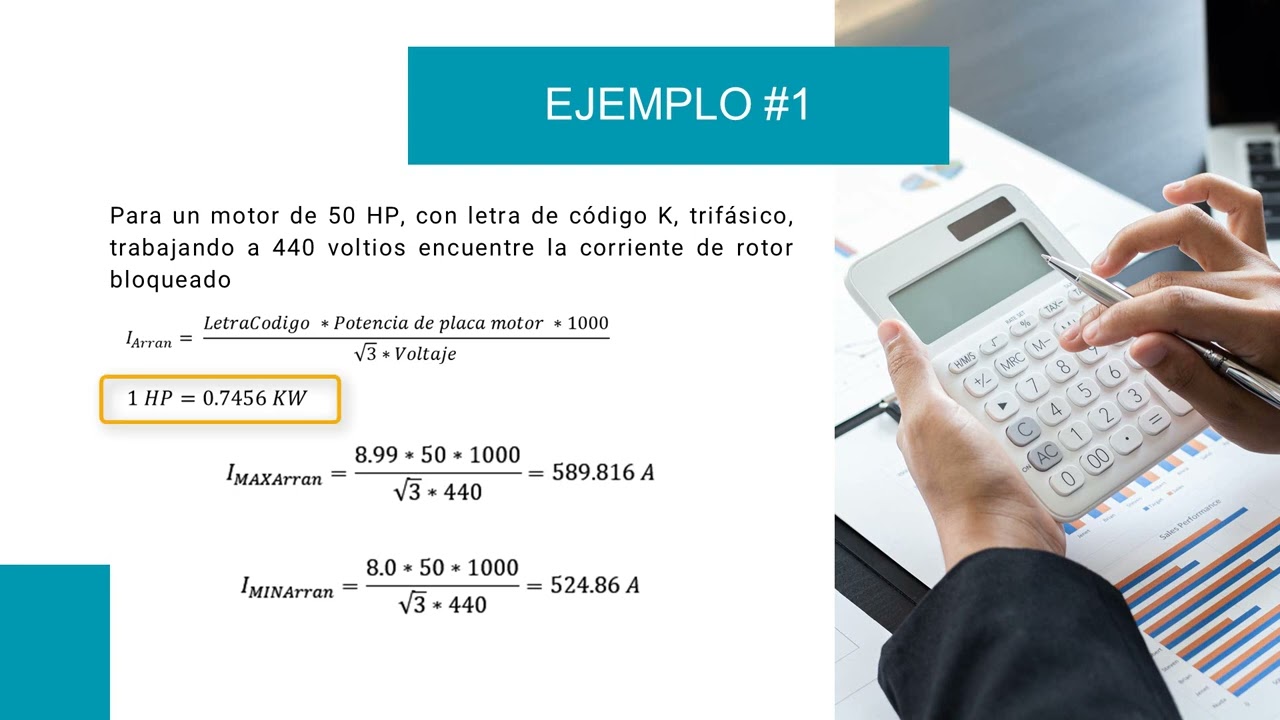 Lección 07: Ejemplo 1 Cálculo Corriente de Arranque de un Motor Eléctrico