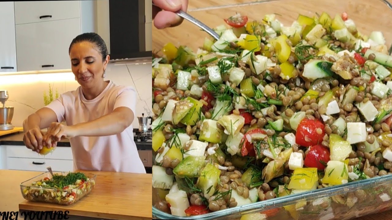 Համոզված եմ, որ չեք փորձել 😋 ԱՂՑԱՆ 🥗 Ոսպով հագեցնող աղցան ենք պատրաստում 😋 Салат из чечевицы #салат
