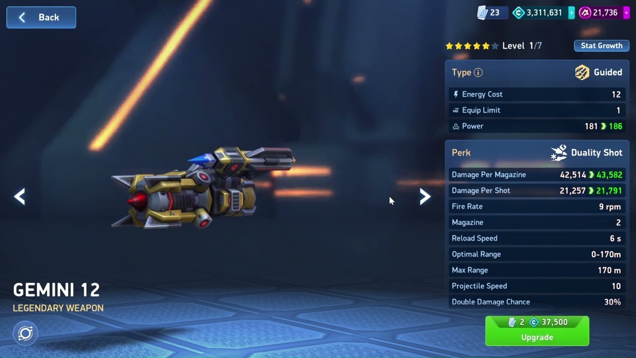 Mech Arena | Gemini 12 Second Copy Unlocked