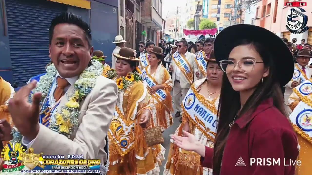 GRAN RECEPCION SOCIAL💙🤍💛SOCIEDAD FOLKL&Oacute;RICA DE MORENOS LA PAZ MARAVILLA DEL MUNDO 💙🤍💛