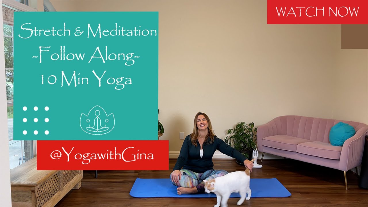 Gentle Yoga 10-Min Stretch & Body Peaceful Meditation for Serenity (Follow Along)🌏#gentleyogaflow