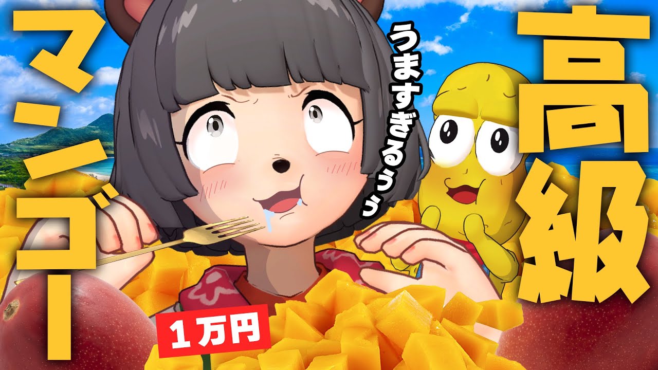 突然、高級マンゴーが届いたので捌いて食べます。