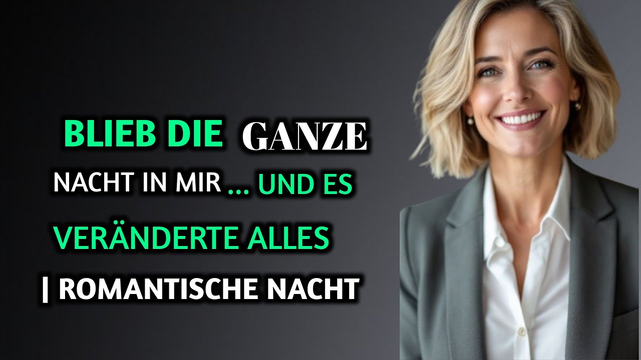 Er blieb die ganze Nacht in mir und es veränderte ales Romantische Nacht voller Schock und Intimität