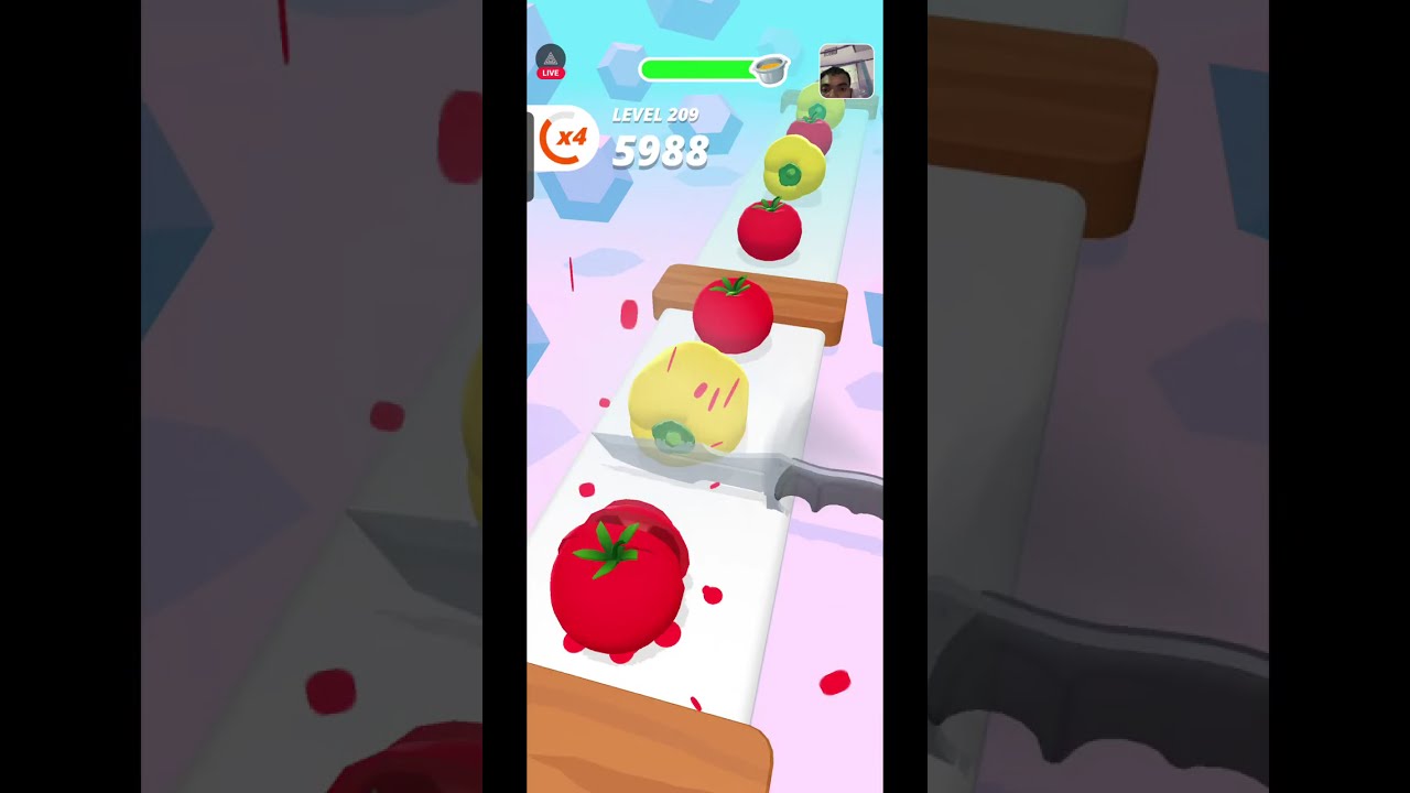 perfect slices 😁😲😀 #livestream