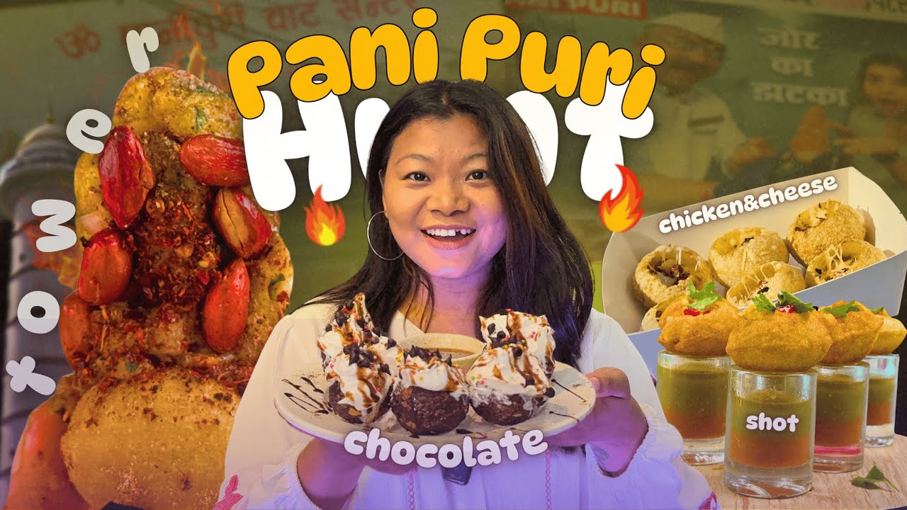 Craziest Pani Puri Hunt in the City! 🍧🍗 From  Pomegranate Pani to Ice Cream Puri! It’s Crazy🤯