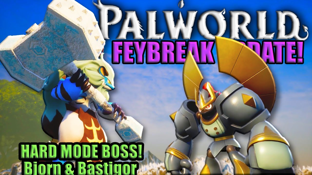 Palworld Feybreak: Hard Mode Bjorn & Bastigor Tower Boss & Oil Rig Chopper Guide!