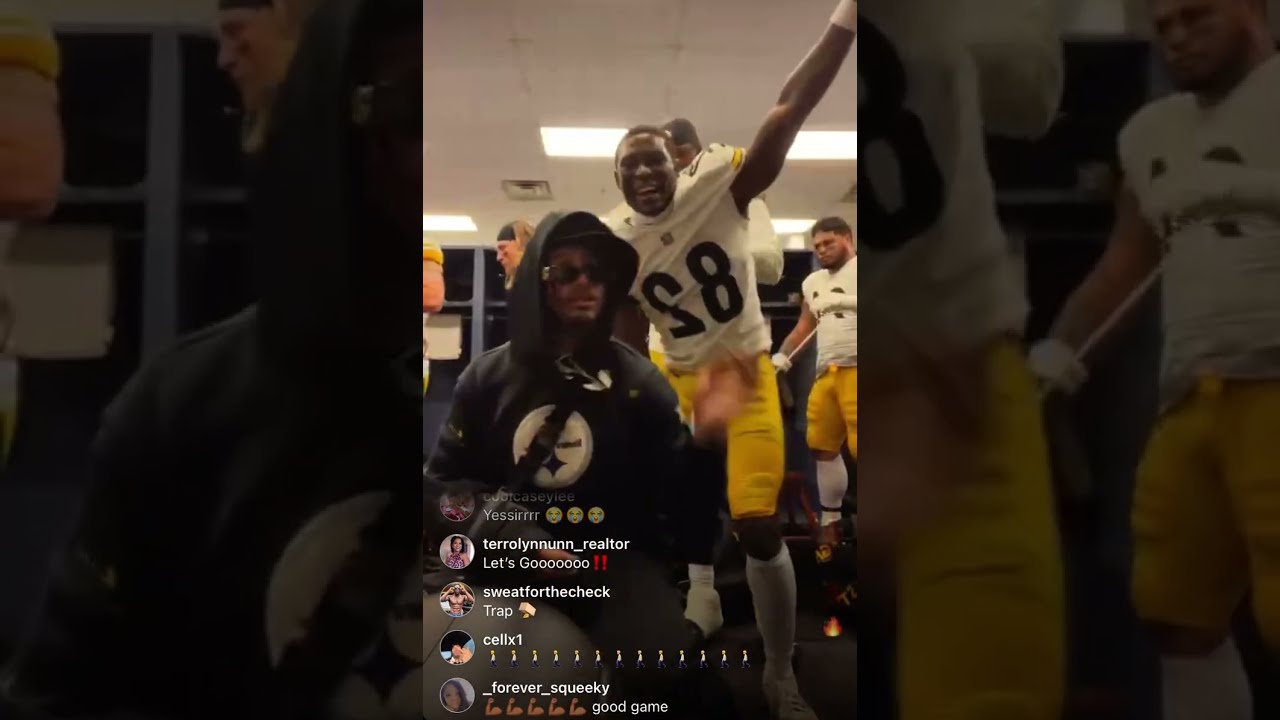 STEELERS DANCE IN RAVENS LOCKER ROOM (2023)
