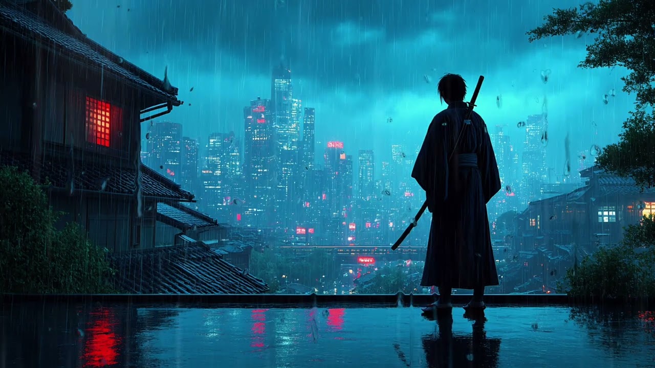 Japan at Night | Neon Lights & Ambient City Sounds