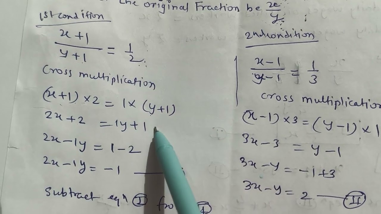 *Linear Equations In Two Variables* Class 10 PYQ. SEPTEMBER 2025 Maharashtra Board Algebra 