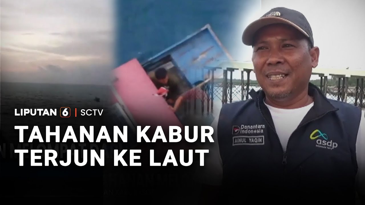Tahanan Kabur Terjun ke Laut | Liputan 6