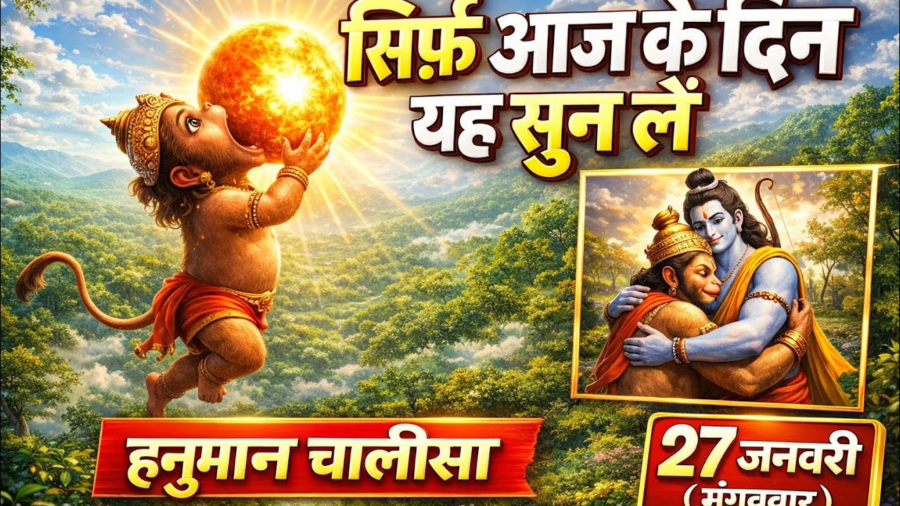 आज मंगलवार को यह कथा सुनने से टल जाएंगे सारे संकट | 27Jan2026 मंगलवार विशेष | Hanuman Katha chalisa 