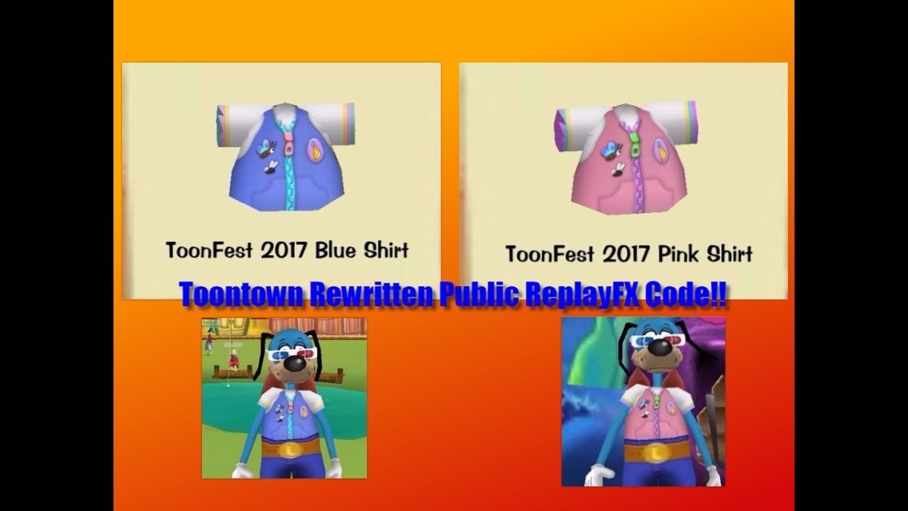 Toontown Rewritten Public ReplayFX Code!!