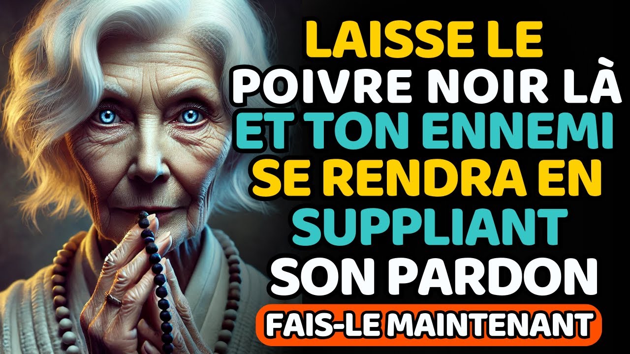 METTEZ DU POIVRE NOIR ICI, ET VOTRE ENNEMI DEMANDERA PARDON IMMÉDIATEMENT !Enseignements bouddhistes