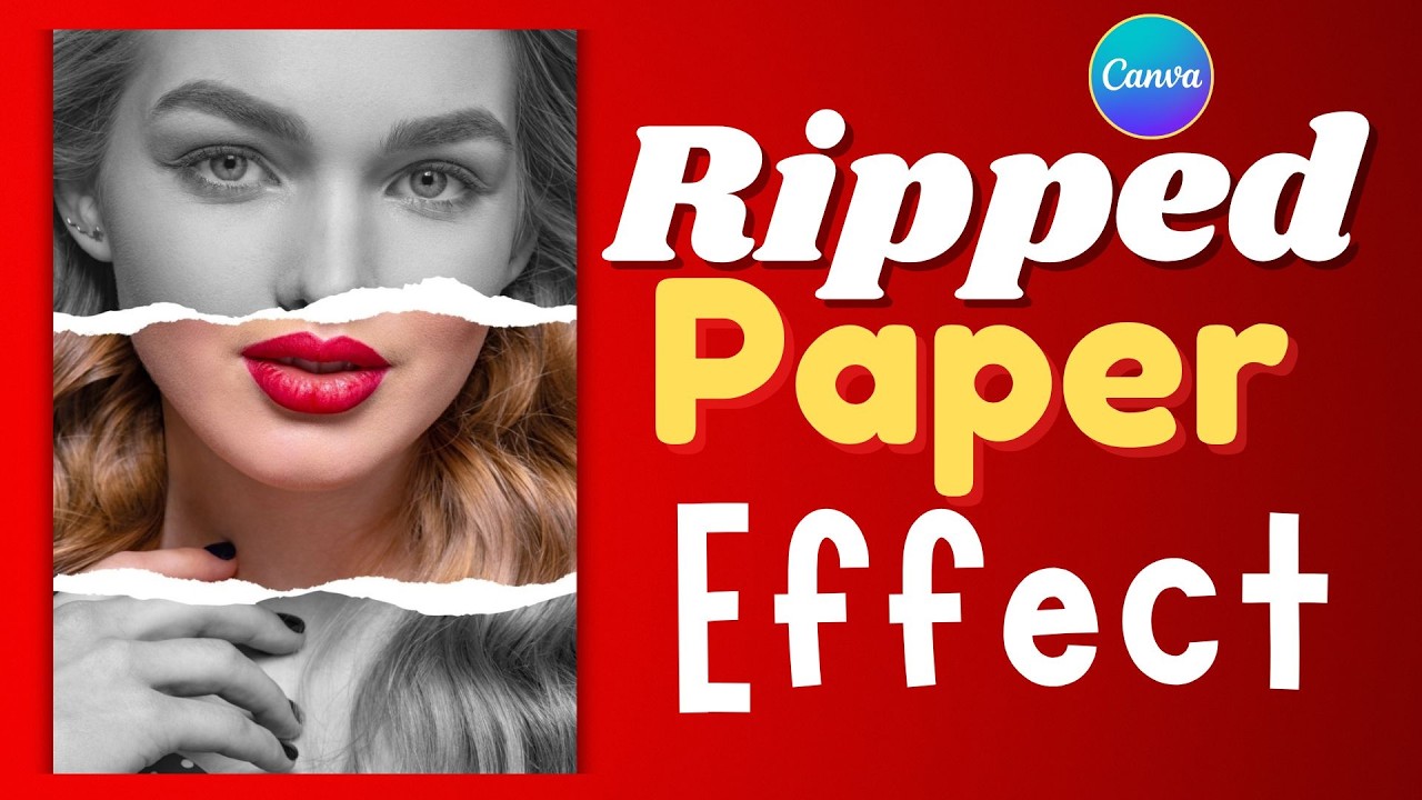 How To Make Ripped Paper Effect In Canva