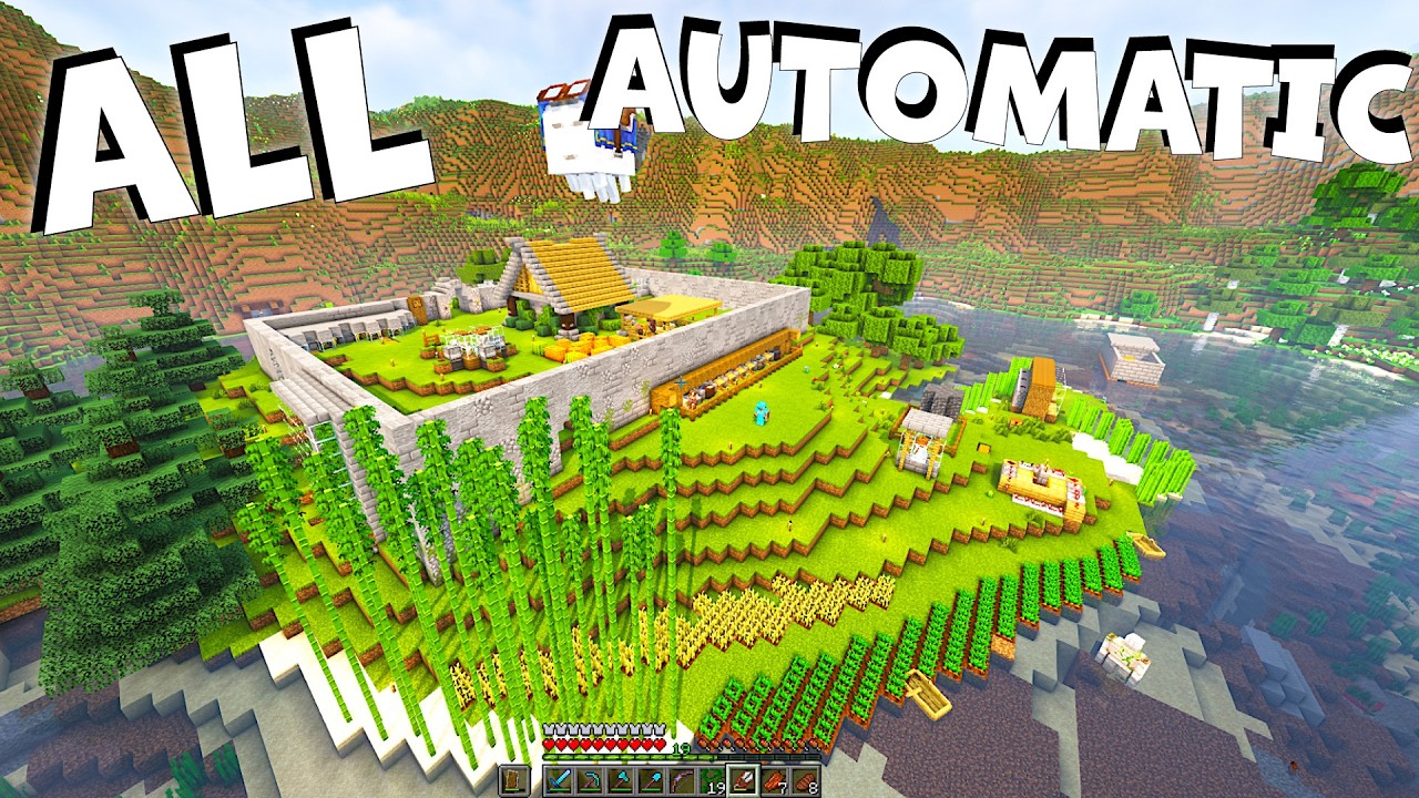 Простые автоматические фермы в режиме выживания Minecraft