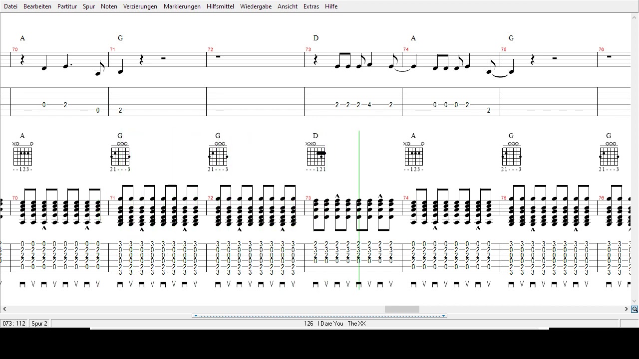 The XX   -  I Dare You  -   Tabs