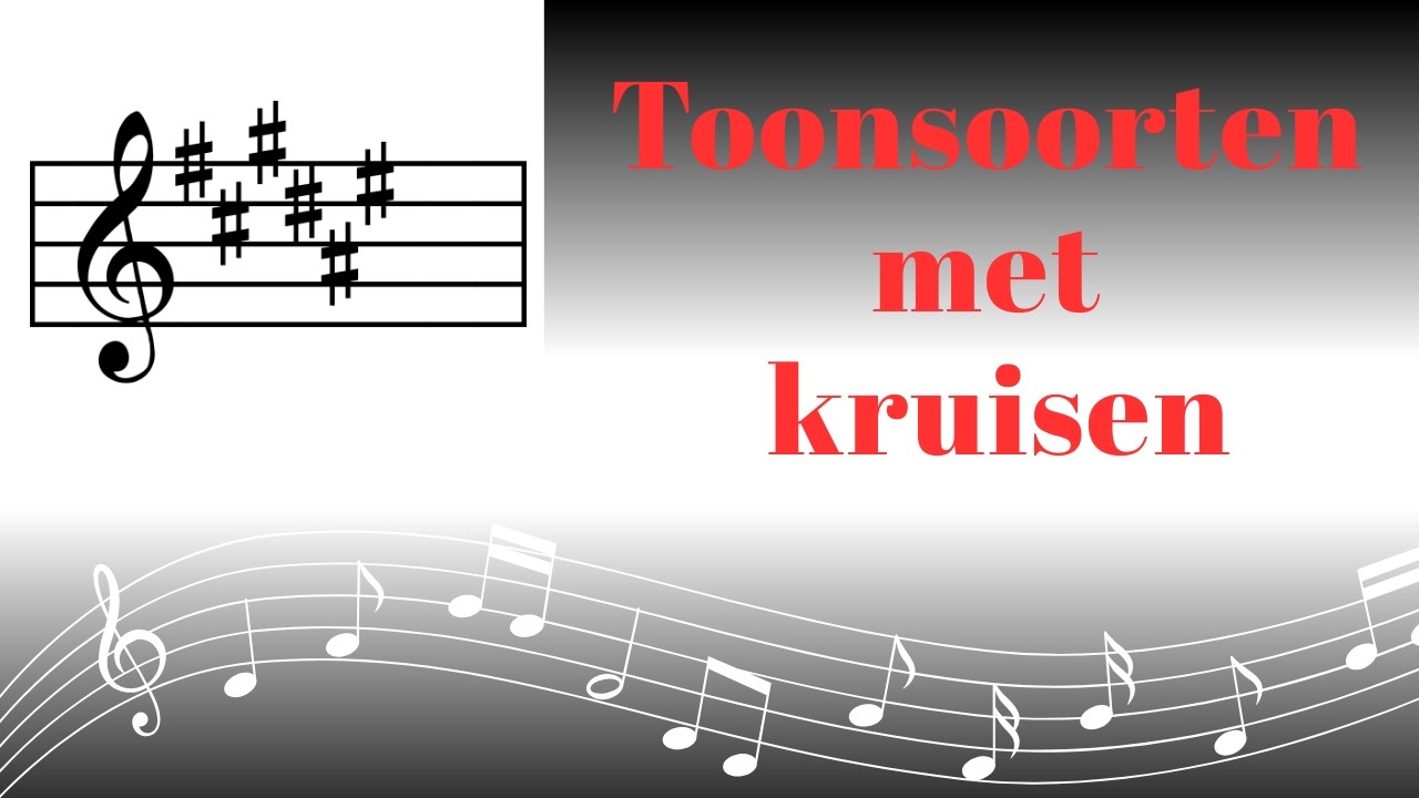 De Toonsoorten met kruisen - De juiste toonsoort - Kruizen - Muziektheorie - Piano leren spelen