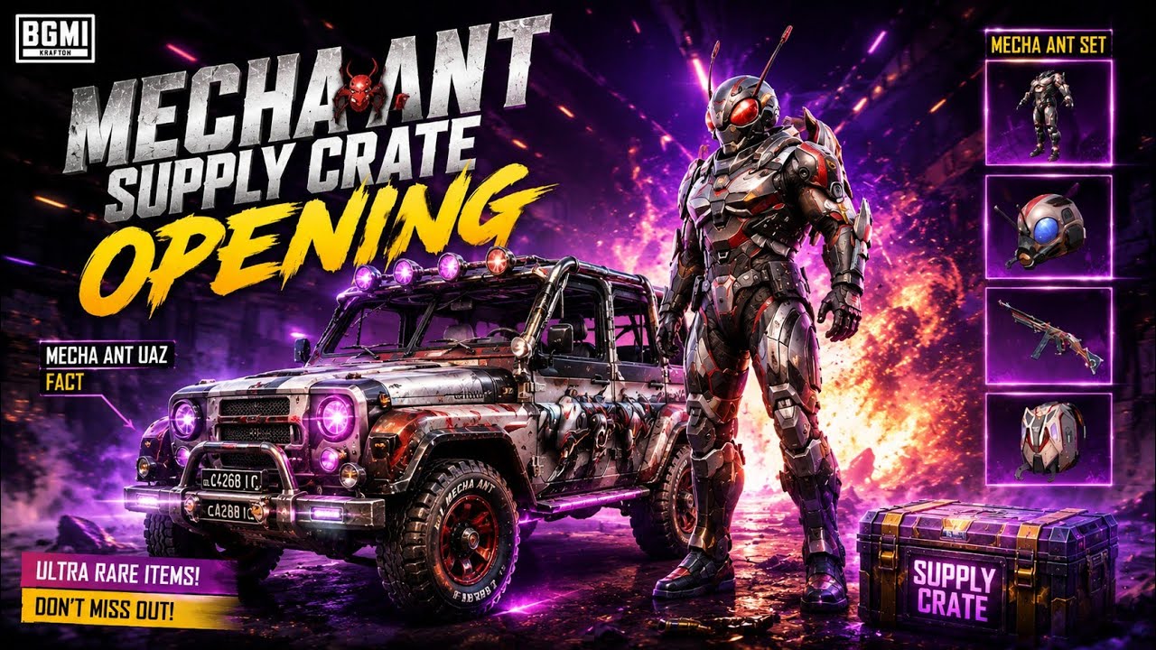 🤯⚡Bgmi New Supply Crate Opening ⚡ The Luckiest Supply Crate Opening Ever in BGMI ✨🥶 @RYVEXOfficial1 