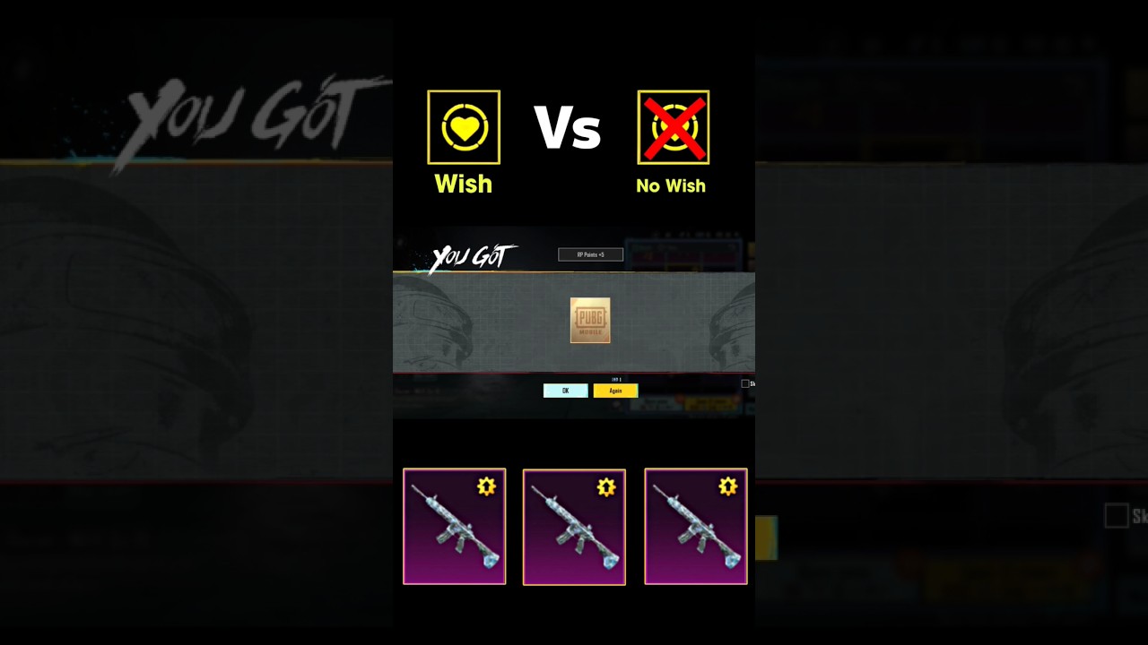 Wish Crate Vs Non Wish &bull; M416 Glacier #pubgm #pubgmobile
