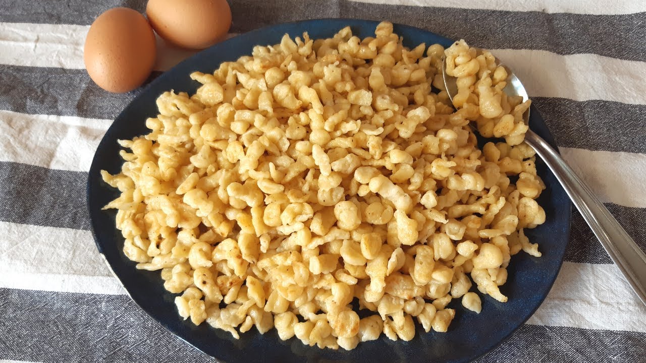 Spaetzle maison facile (pâtes alsaciennes) et utilisation de 3 ustensiles différents #274