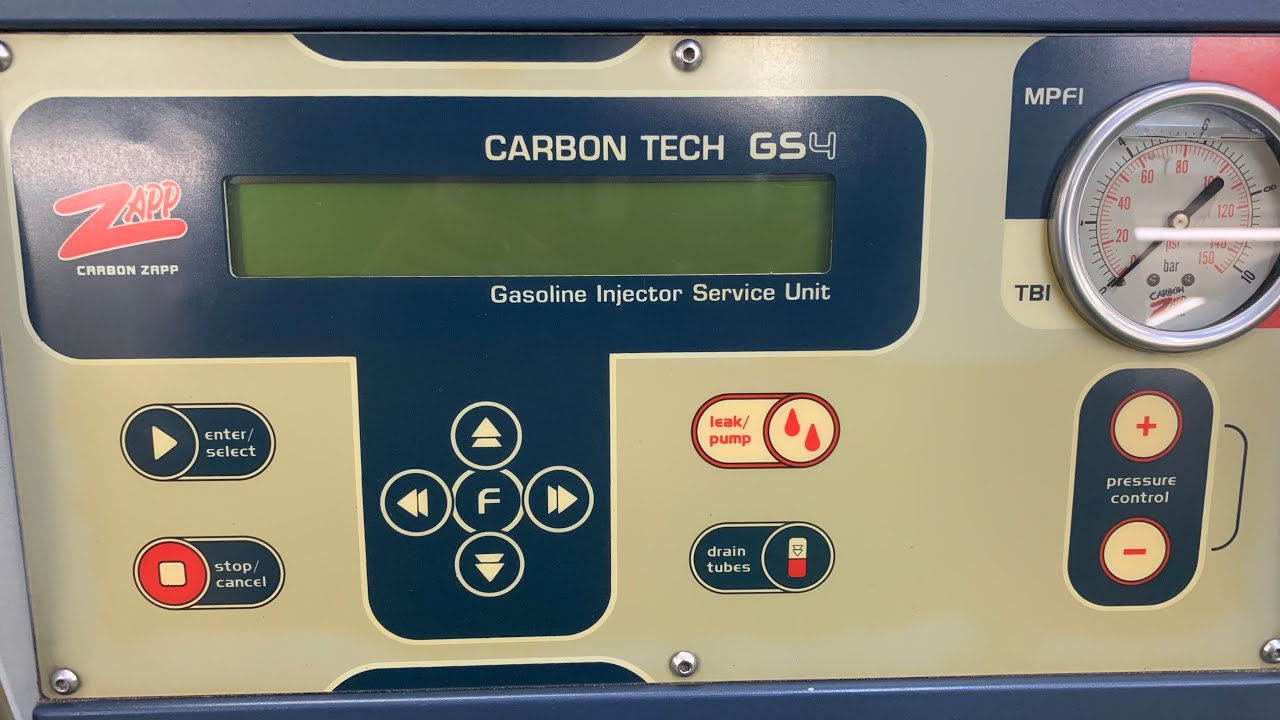 CARBON ZAPP / GASOLINE INJECTOR TEST BENCH/ PETROL INJECTOR TESTING