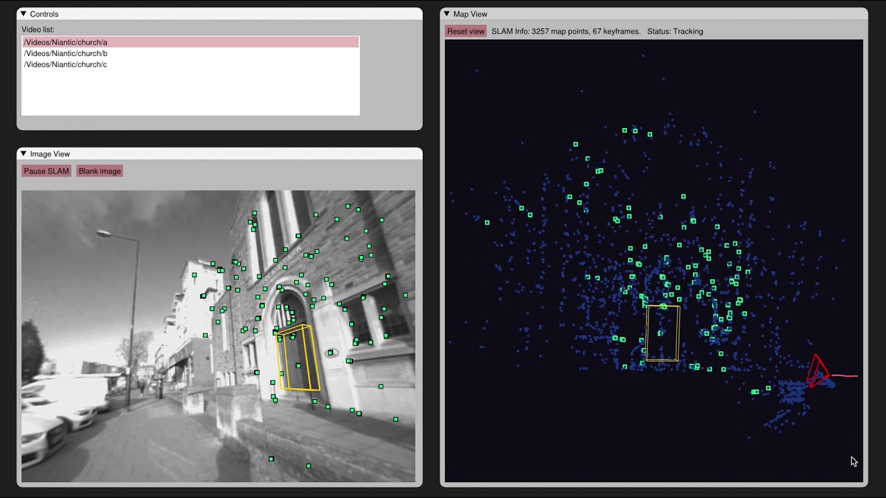 KudanSLAM: Relocalisation on existing maps
