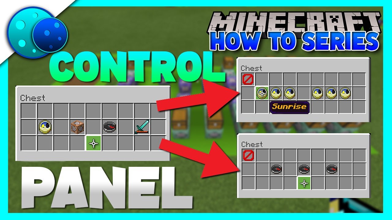 How To Make A Control Panel Chest UI Using Commands! On Minecraft Bedrock Edition!