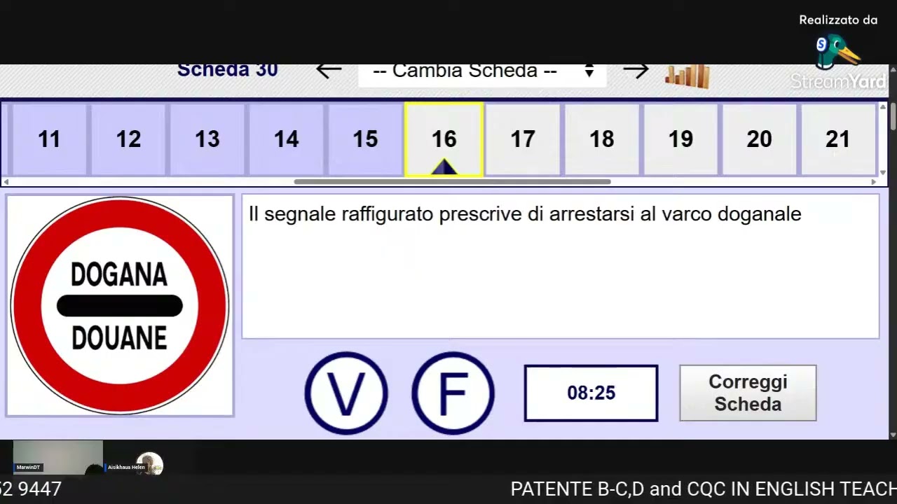 QUIZ ESAME MINISTERIALE WITH Helen Gold