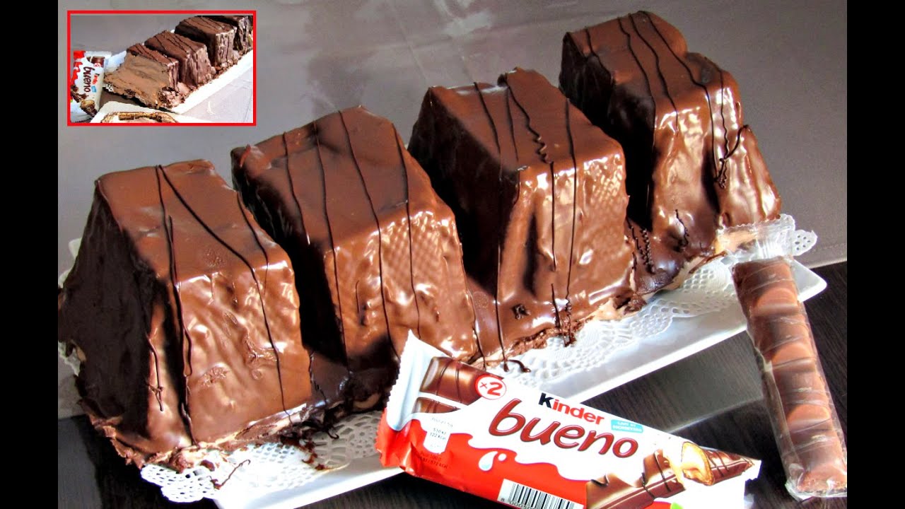 Gâteau façon kinder Bueno géant |   كيكة كندر بْوِينُو بالحجم عائلي سهلة تحضير شهيوات هندوشة