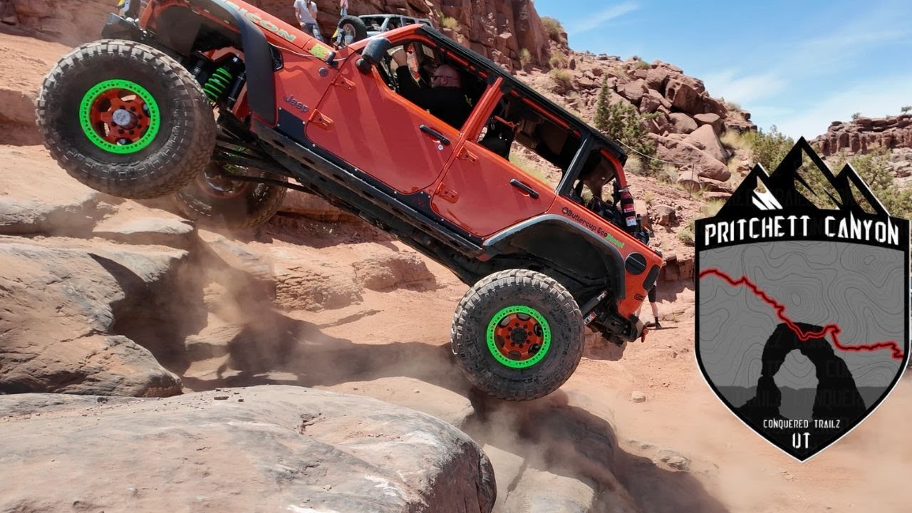 RockKrawler MOB Moab 42 Jeeps в каньоне Притчетт