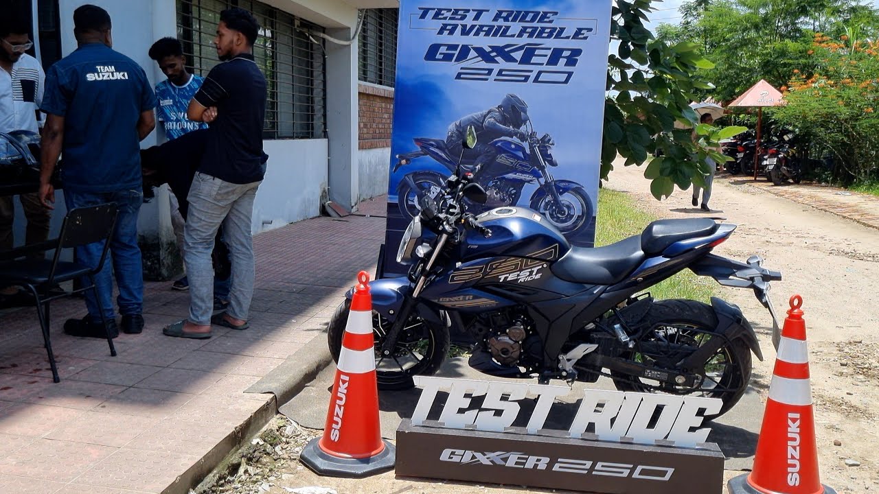 Gixxer 250 Test Ride Experience in Campus! #SuzukiTestRide #KhanAutos #CampusEvent #gixxer250