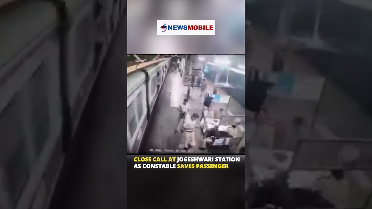 O włos od nieszczęścia na stacji Jogeshwari, gdzie policjant ratuje pasażera