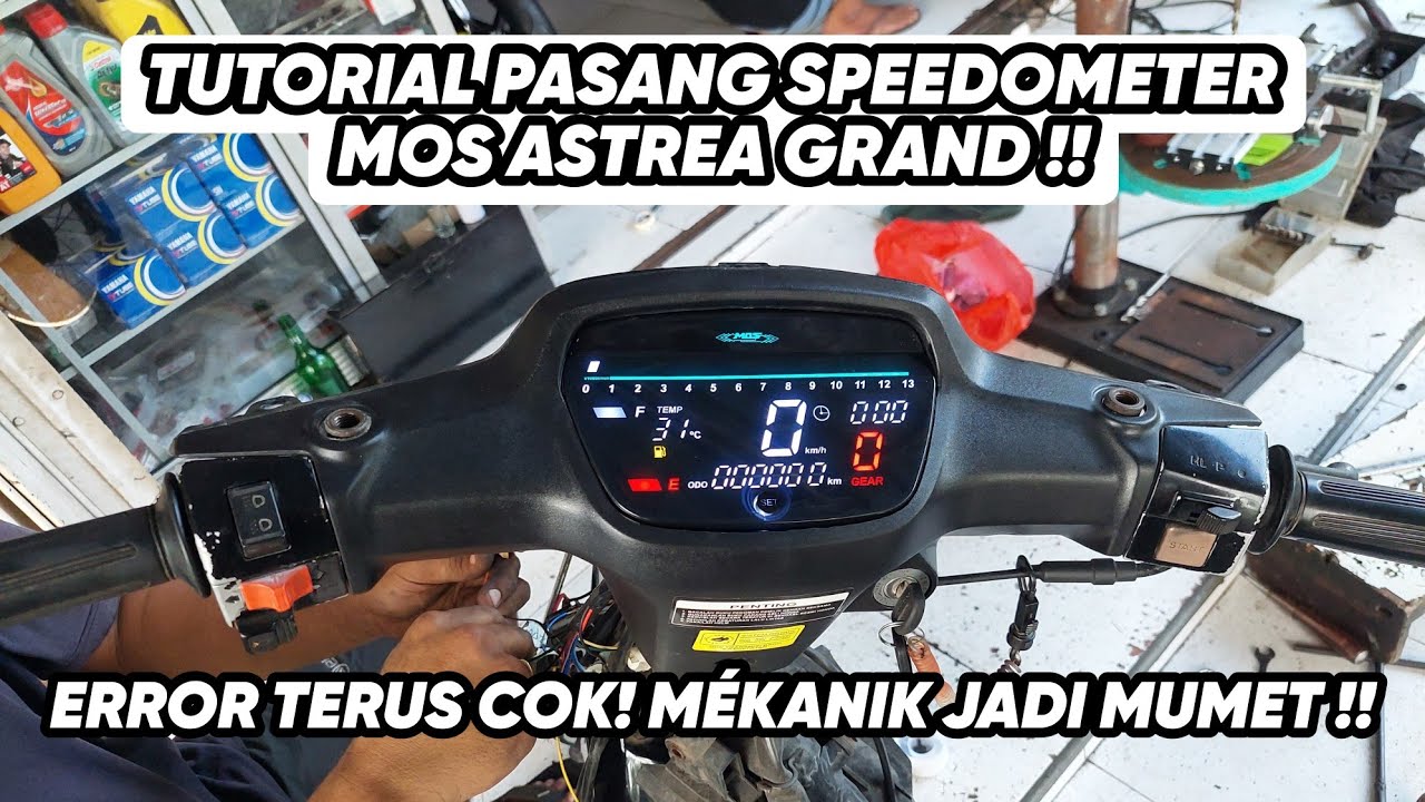TUTORIAL PASANG SPIDOMOTER MOS DIGITAL DI ASTREA GRAND !! PENYAKIT KEDAP KEDIP ERROR!GAGAL GANTENG !