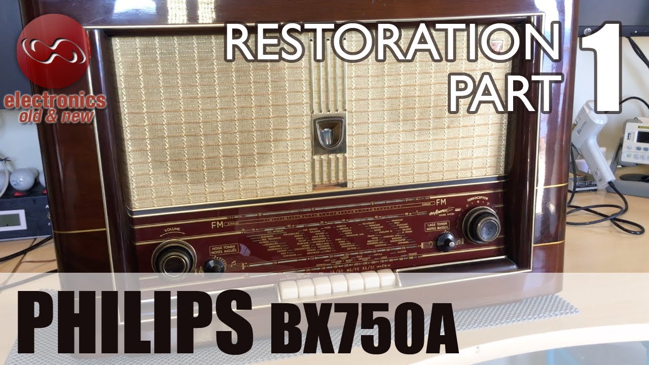 Philips BX750A tube radio restoration - Part 1. First look at this gem.