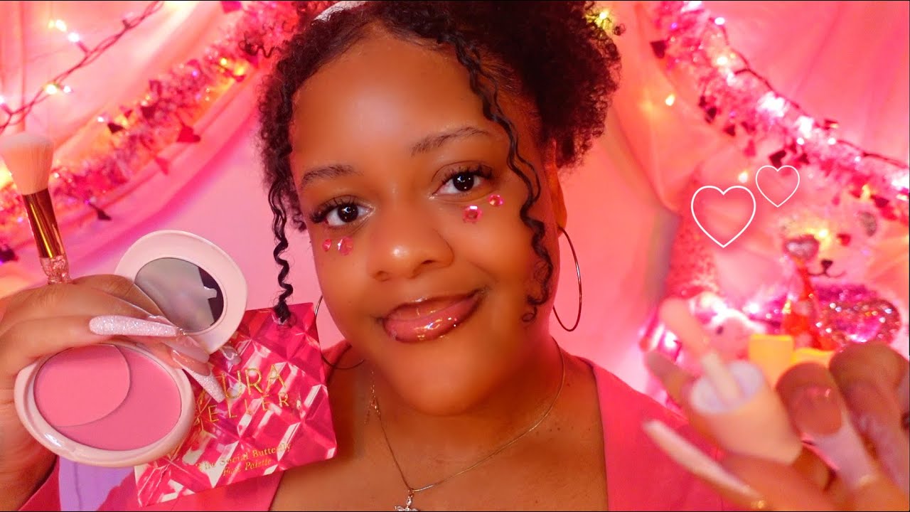 ASMR - Giving You A Pink Makeover on Valentine’s Day 💕🌸✨