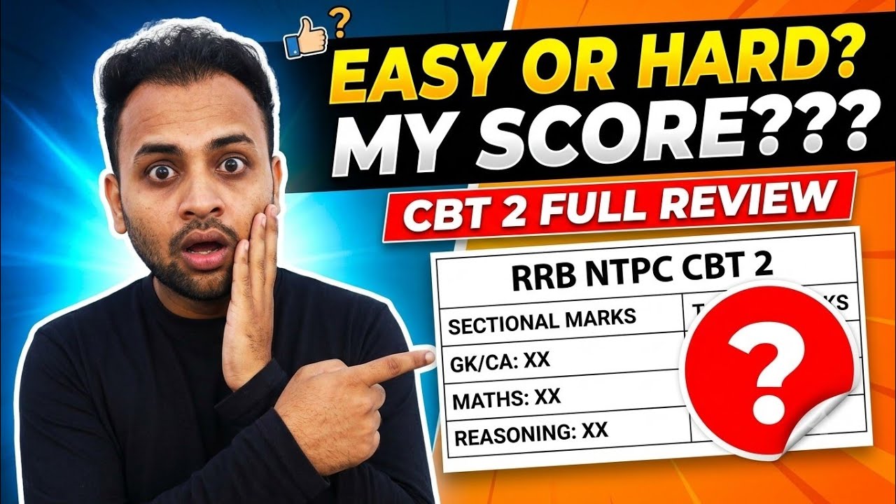 RRB NTPC UG CBT-2 REVIEW | EASY OR HARD | SAFE SCORE !