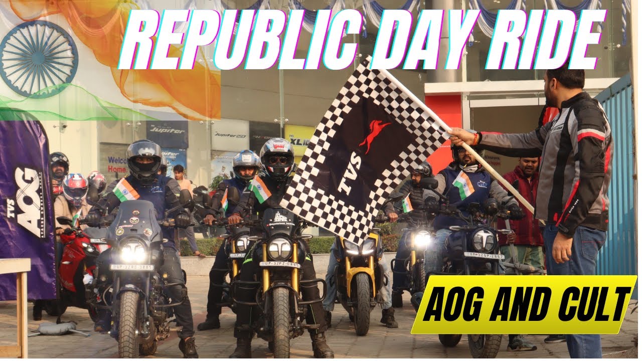 Republic day Ride with AOG and Cult, TVS Ronin 225, Apache | REV IT WITH NAWAID