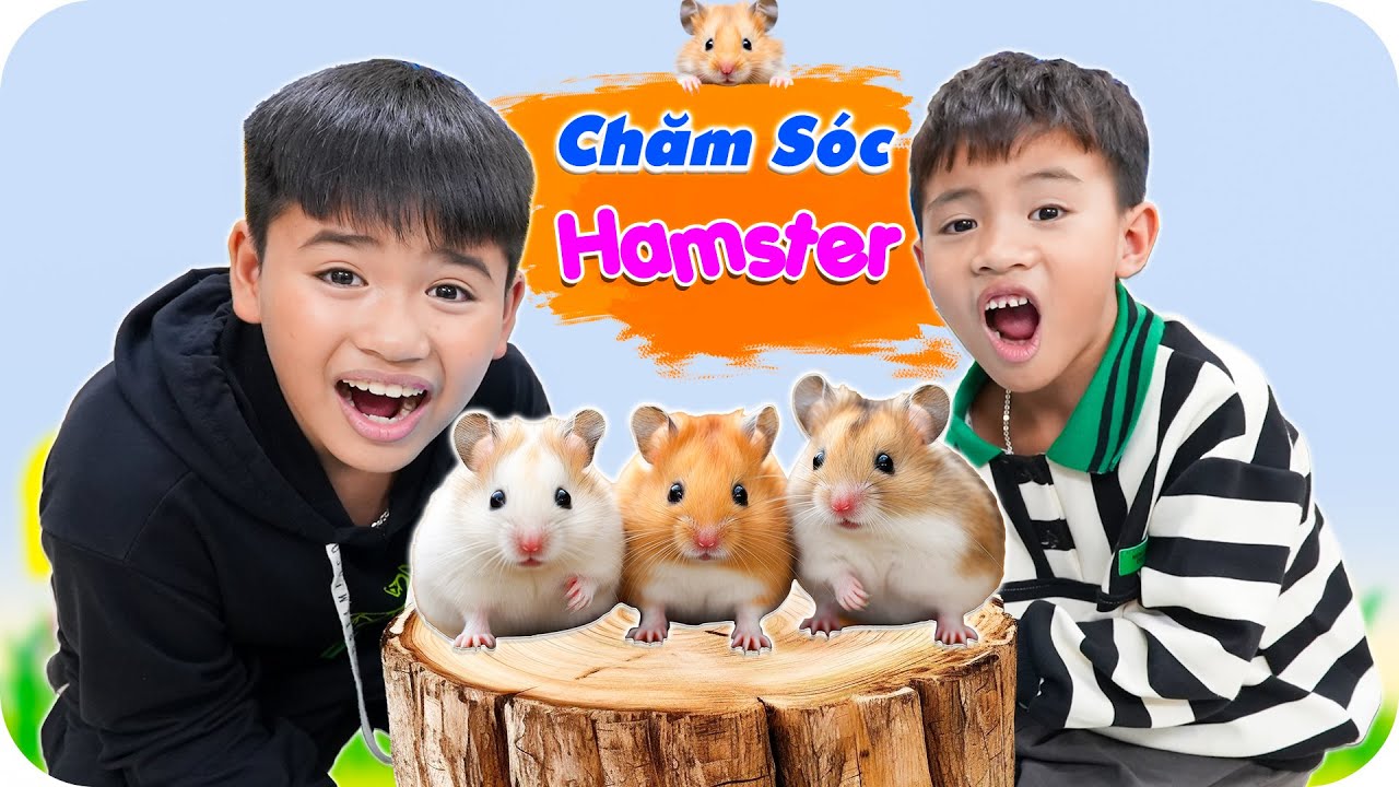 1 Ngày Chăm Sóc Chuột Hamster | Thú Cưng Mới Của Minh Khoa & Minh Khôi ♥ Minh Khoa TV