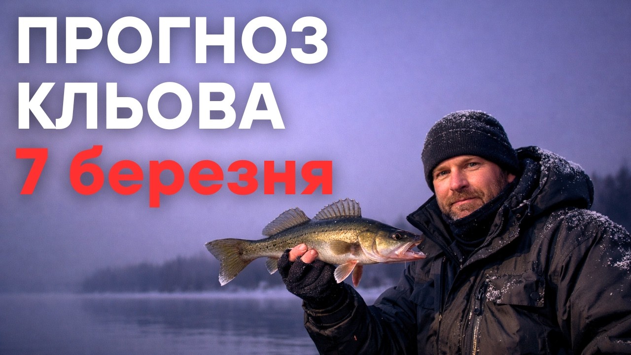 Прогноз кльова на 7 березня 2026 | Календар рибалки