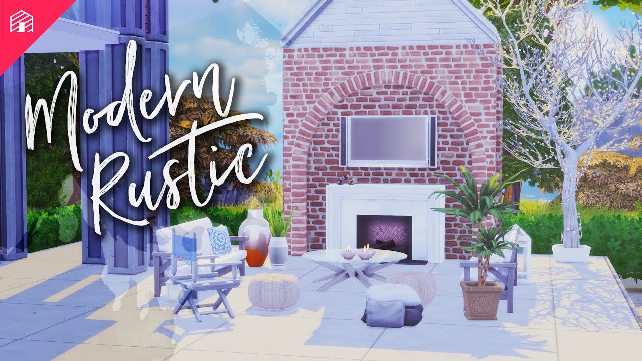 The Sims 4: Speed Build | Modern Rustic + CC Download & Links