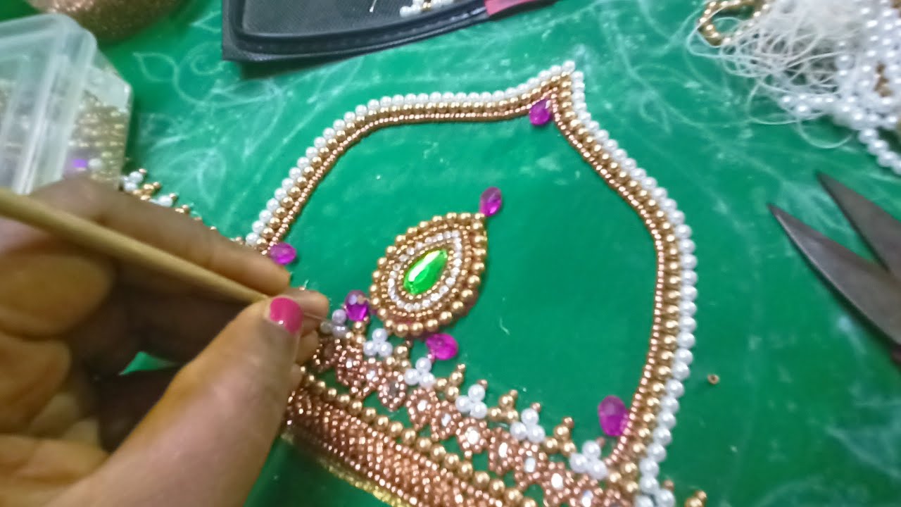 ஆரி Part  8&9 Grand Bridal Blouse Design Tutorial tips & Start Earning from Home# thiyafashionhouse 