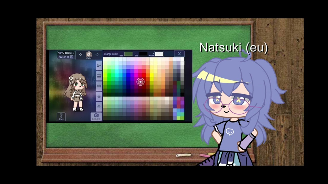 Como colocar o olho por cima da sombra do gacha club