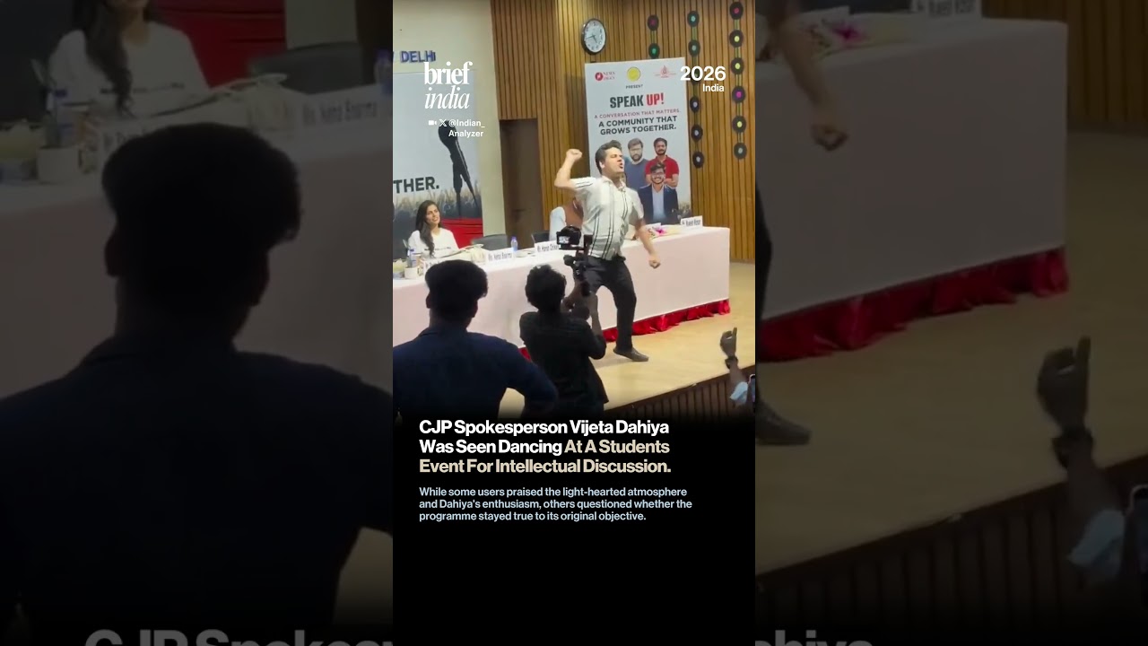 CJP Spokesperson Vijeta Dahiya Was Seen Dancing At A Students Event For Intellectual Discussion.