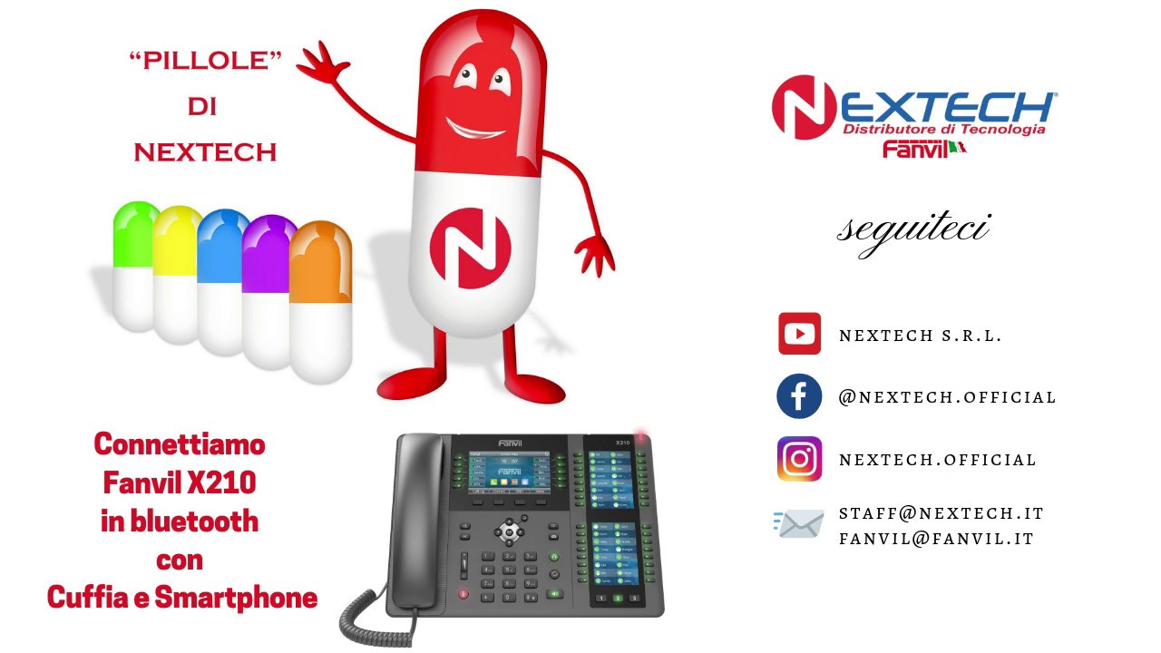 Connettere Fanvil X210 in Bluetooth con Cuffia e Smartphone