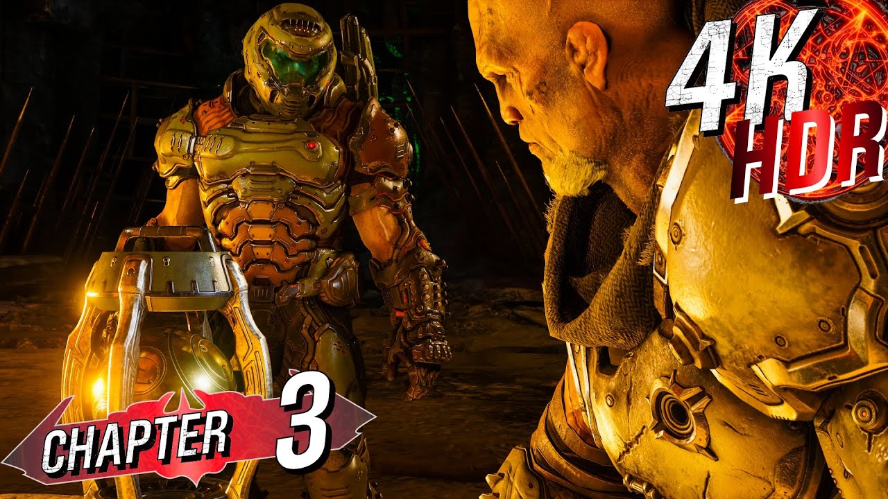 [4K HDR] DOOM Eternal (Nightmare / 100%) - Walkthrough pt 3 - Betrayer on Exultia