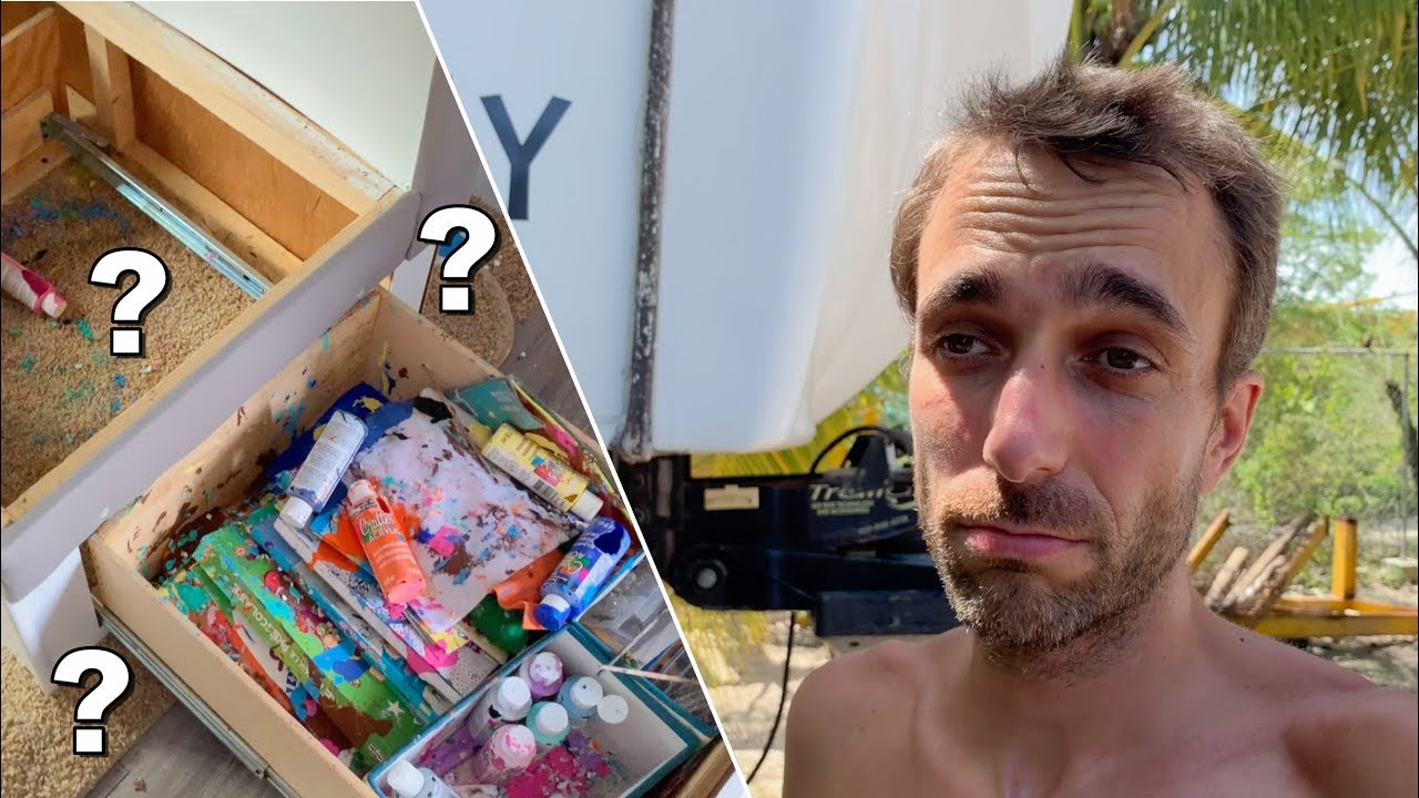 On retrouve Notre Caravane dans un état Catastrophique !!!