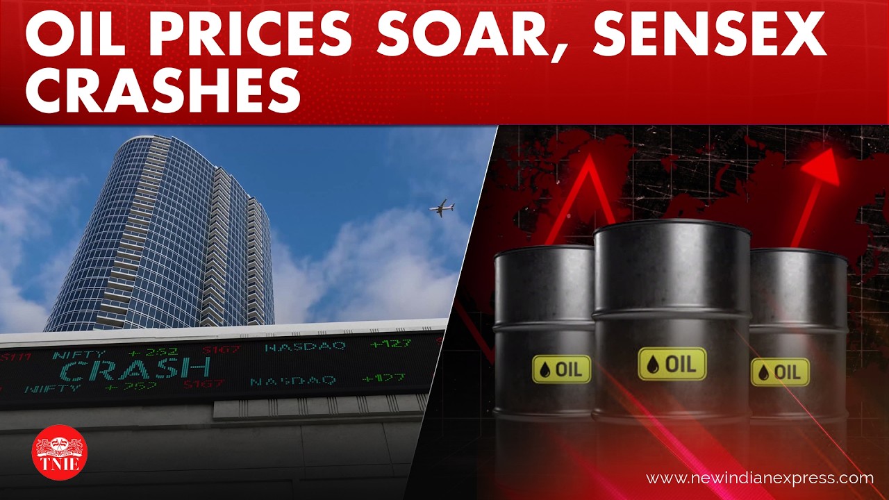 Crude oil soars to $100 a barrel amid West Asia conflict; Sensex crashes 2,500 points