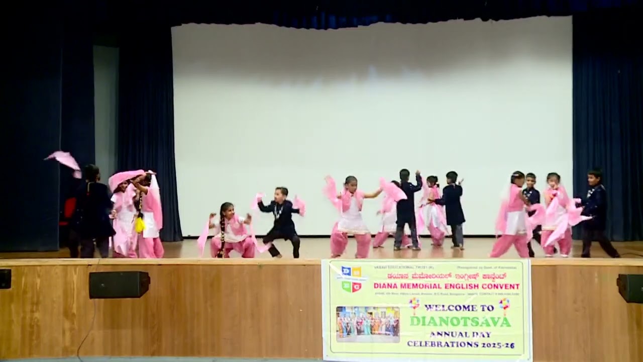 school Annual Day 2025-26. Balle Balle song, dance by 2nd A. #dance #school #performance #bollywood