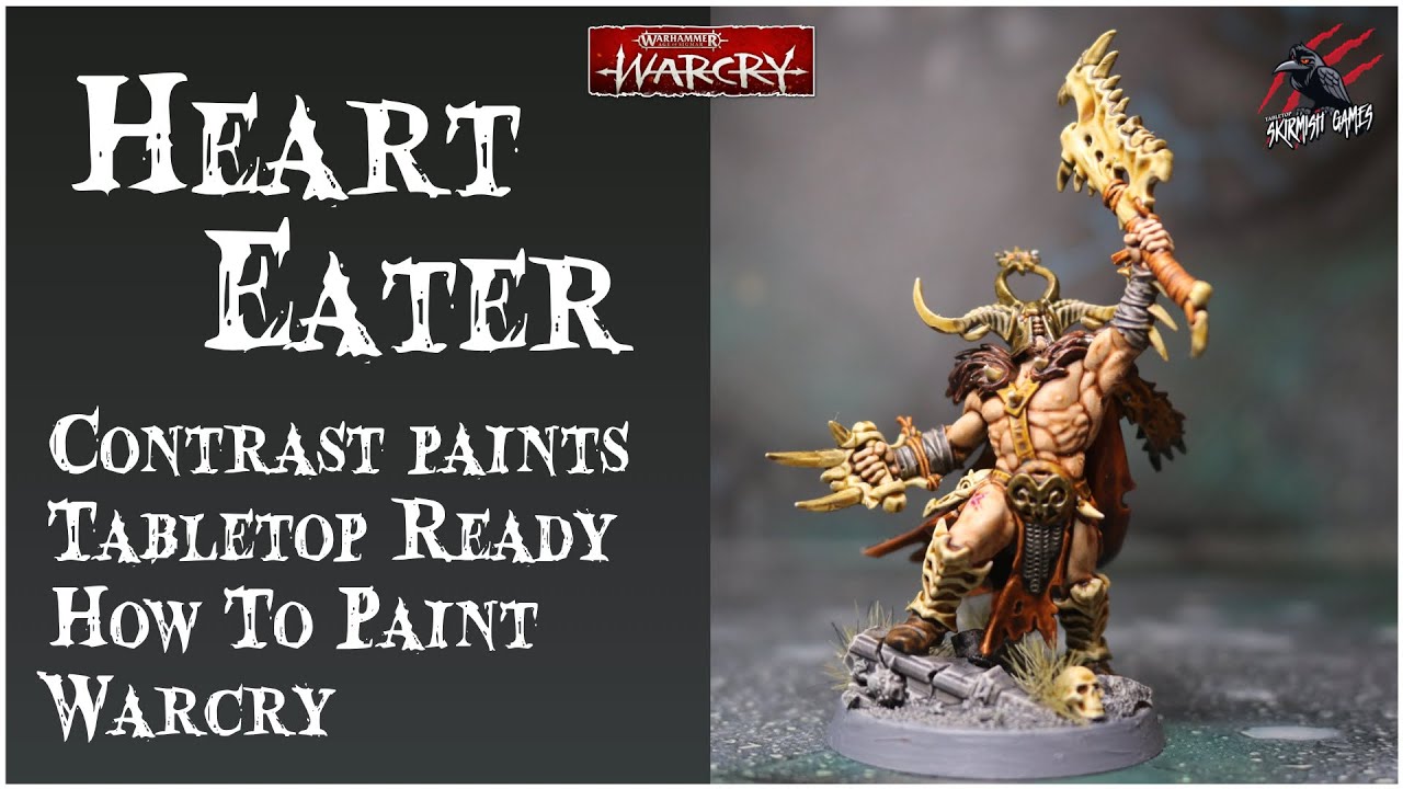 HOW TO PAINT UNTAMED BEASTS WITH CONTRAST PAINT - Heart Eater - Warcry Easy Beginner Tabletop Ready