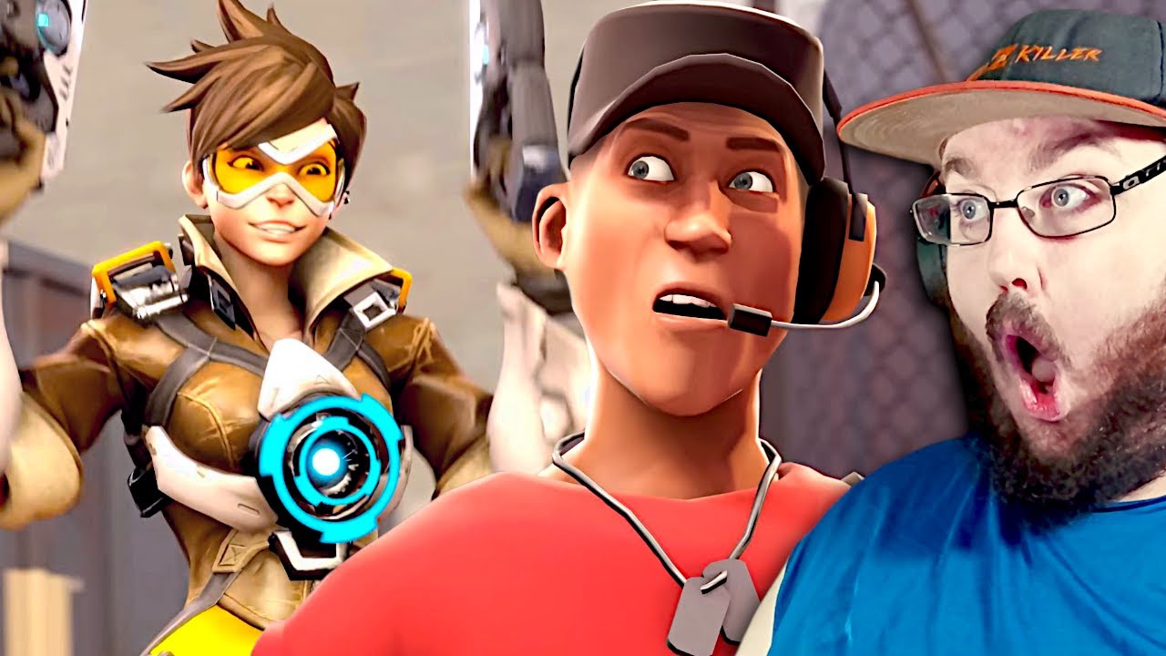 Overwatch против TF2 [SFM] Team Fortress 2 Анимация РЕАКЦИЯ!!!